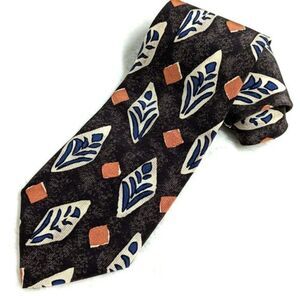 Vintage Men's 100% Silk Vintage Tie - Abstract Motif by Chez Roffe
